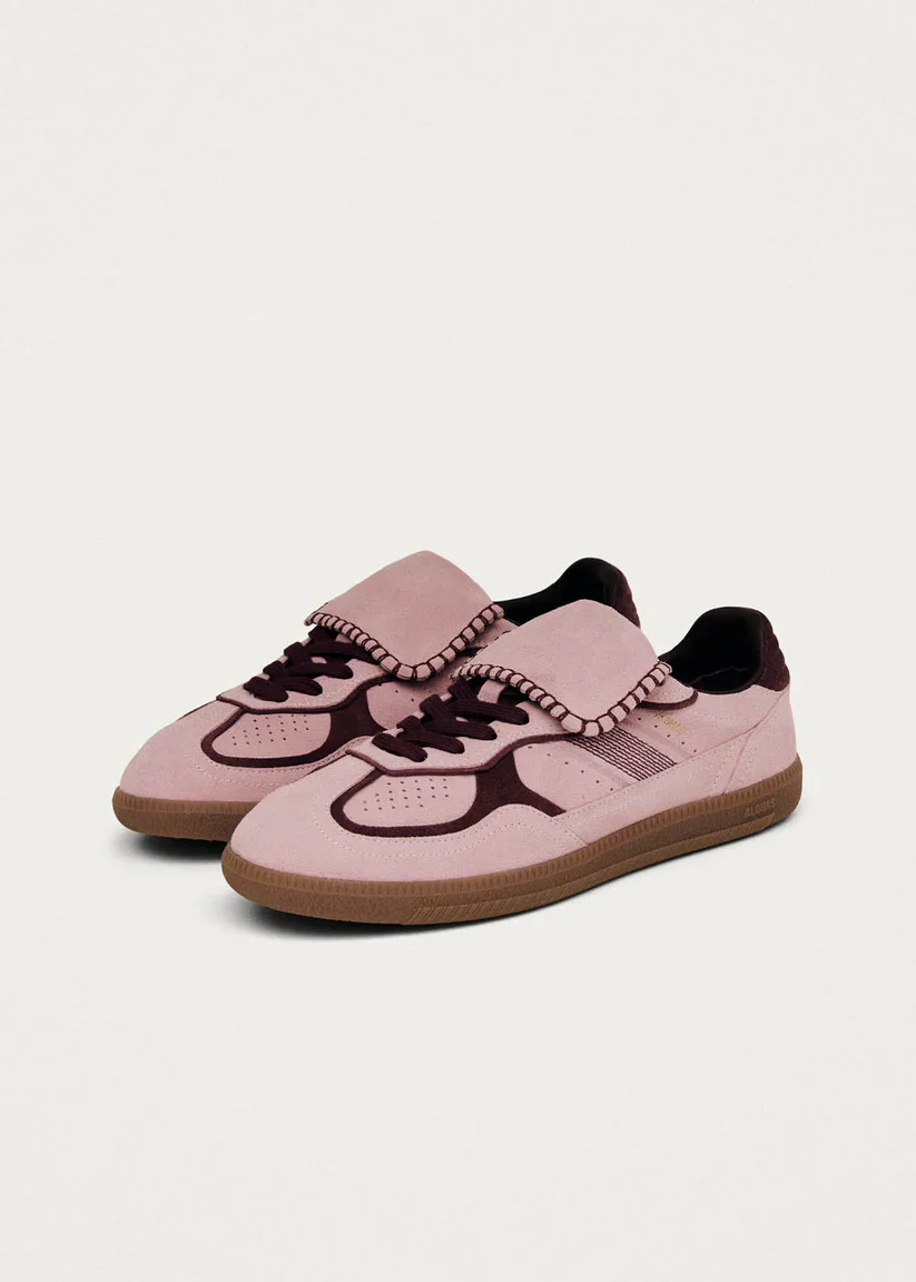 ALOHAS - WOMEN'S CLUB SUEDE PINK LEATHER SNEAKERS - Image 2