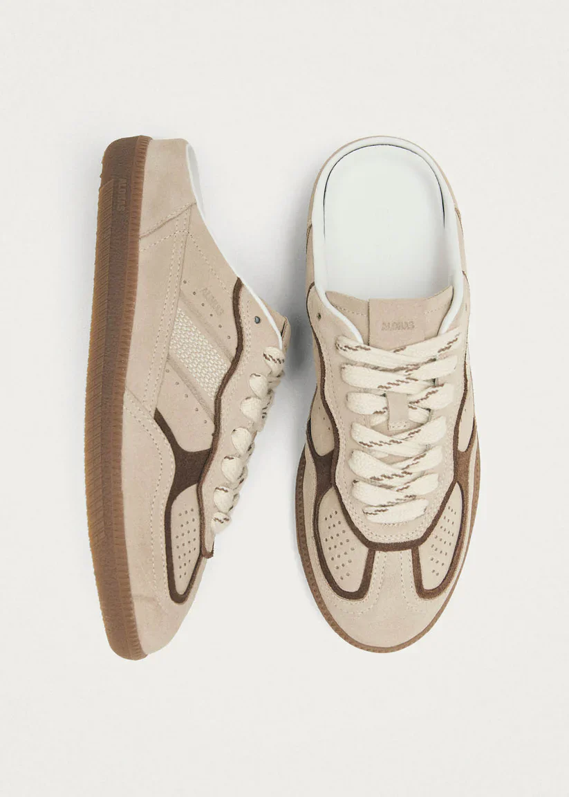 ALOHAS - WOMEN'S MULE CREAM LEATHER SNEAKERS - Image 4