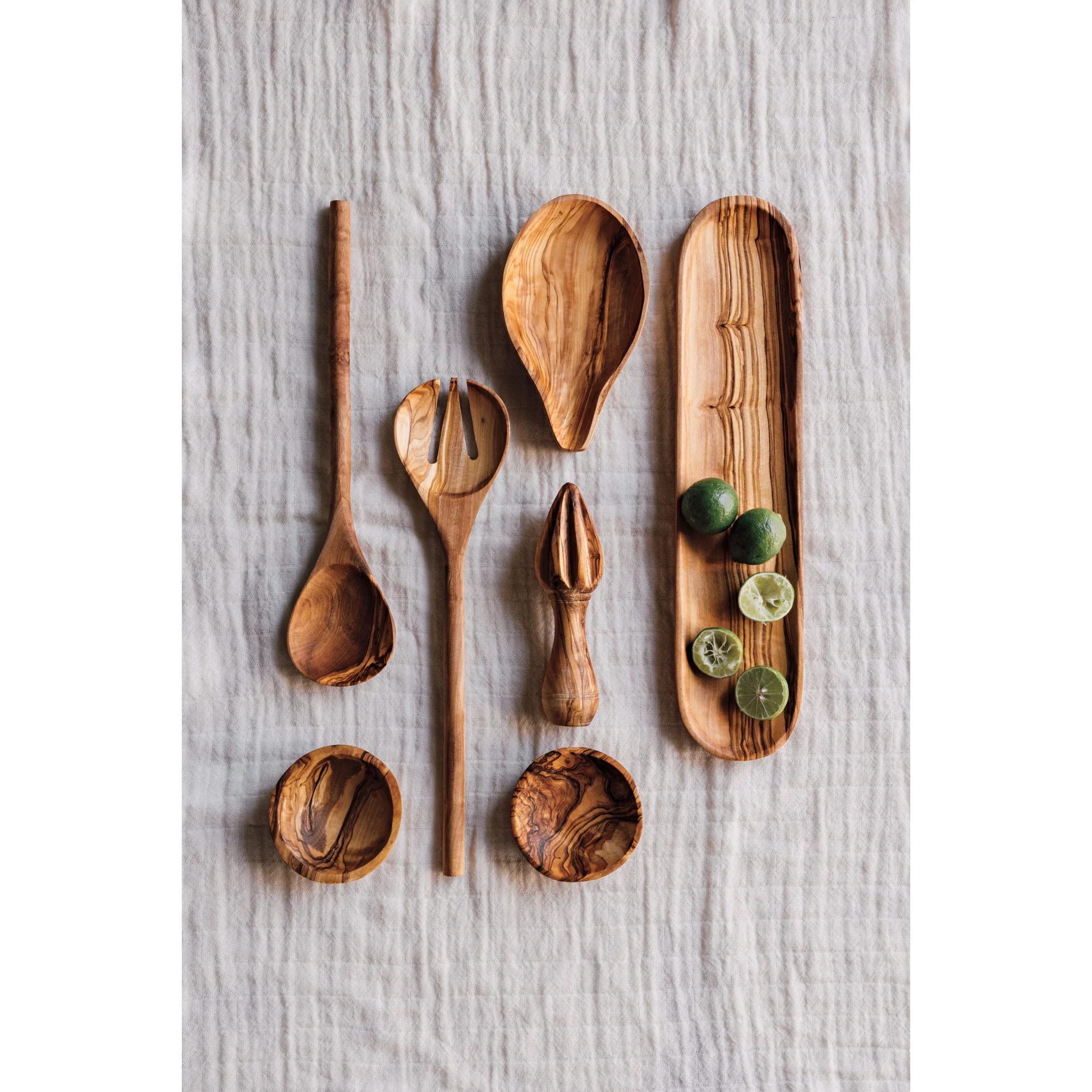 DANICA - SET/4 PINCH BOWL OLIVE WOOD - Image 3