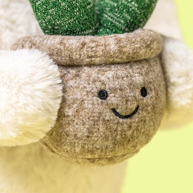 JELLYCAT - CREAM BUNNY WITH PLANT - Image 3