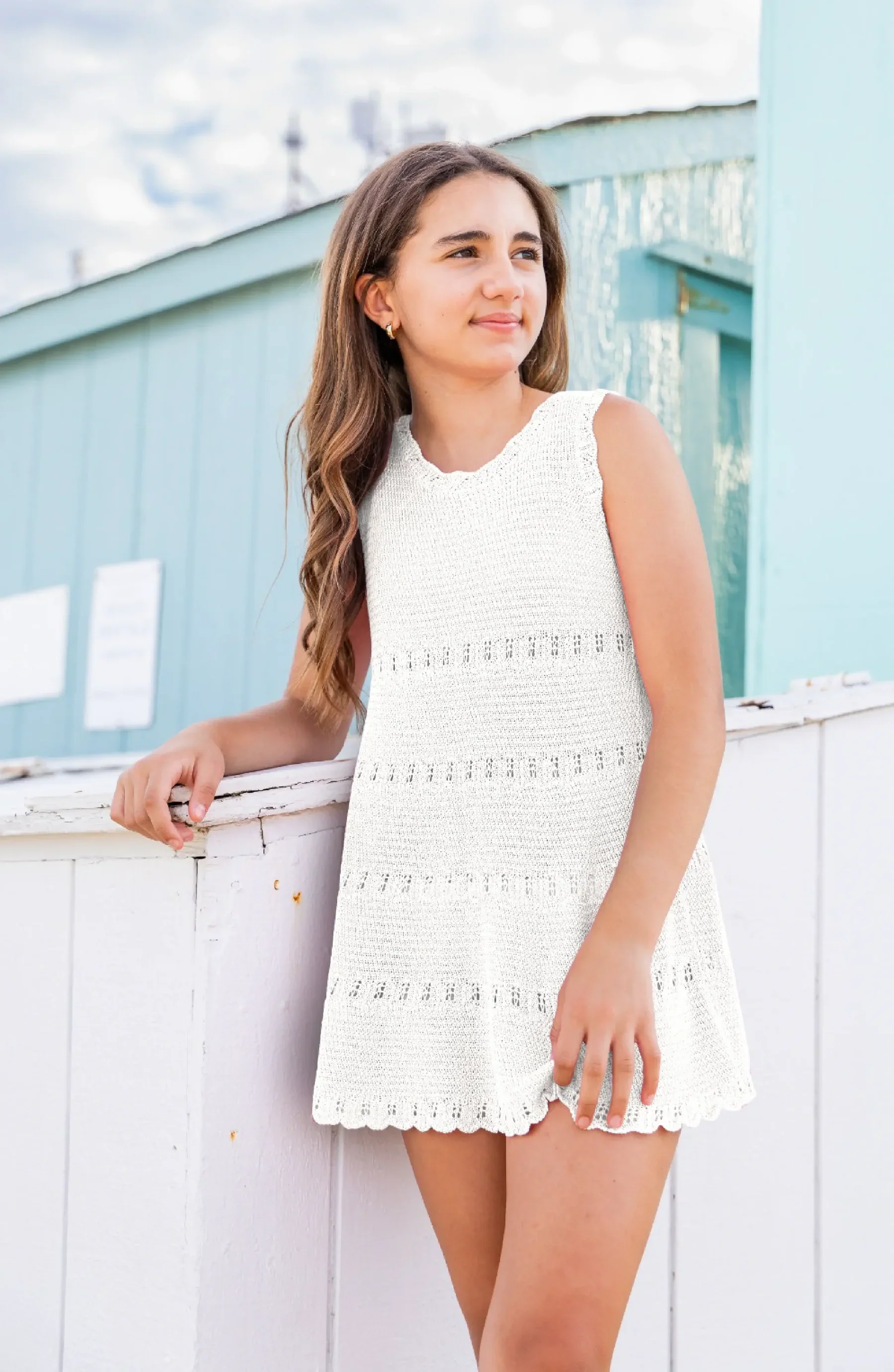 LIMEAPPLE -Cali Crochet Flare Summer Dress - Image 2